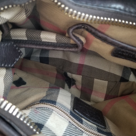 Vintage Burberry leather shoulder bag - Picture 3 of 12